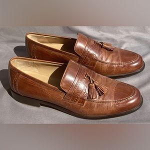 Johnston & Murphy J Murphy Brown Tassel Loafers Shoes Men’s Size 10